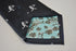 navy tie with tennis player embroidered design